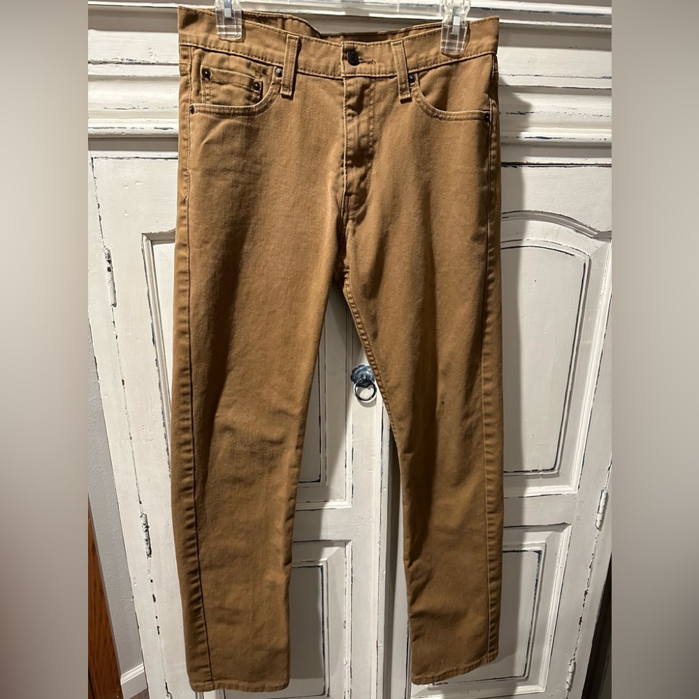 Levi’s men’s 513 tan jeans